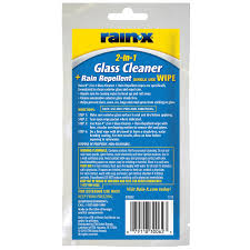 Rain-X® 2-in-1 Glass Cleaner with Rain Repellent Wipes 10 Pack