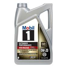 Mobil 1 Extended Performance High Mileage Full Synthetic Motor Oil 0W-20, 5 Quart