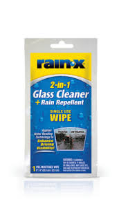 Rain-X® 2-in-1 Glass Cleaner with Rain Repellent Wipes 10 Pack
